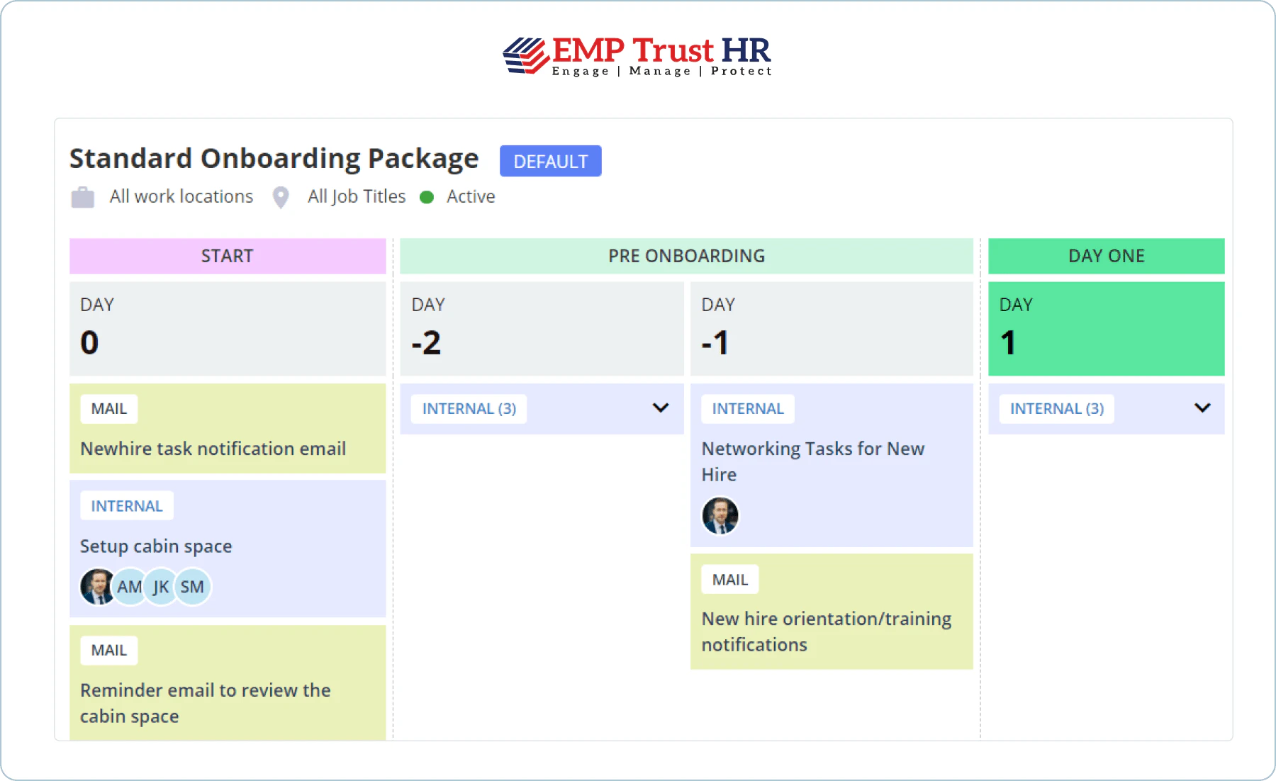 screenshot of EMP Trust HR